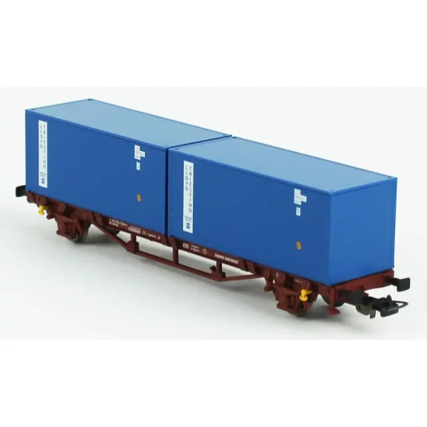 Piko 58755, 1/87 2x20 lik Konteynerli FS 4.Dönem Yük Vagonu Modeli - Görsel 3