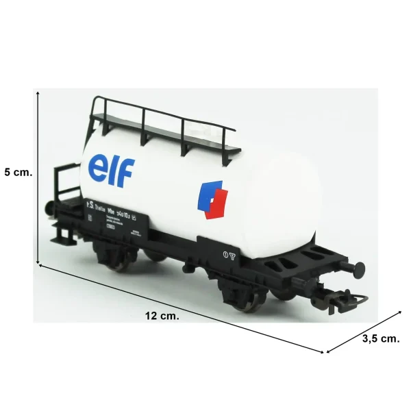 Piko 58795, 1/87 ELF 2 Akslı Tanklı FS 4.Dönem Yük Vagonu Modeli - Görsel 5