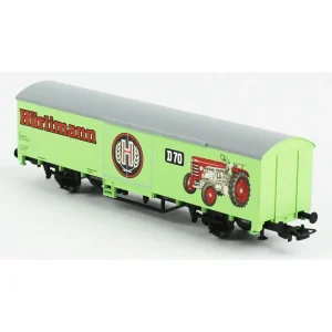 Piko 58799, 1/87 Hürlimann Traktoren Kapalı Kasa SBB 6.Dönem Yük Vagonu Modeli