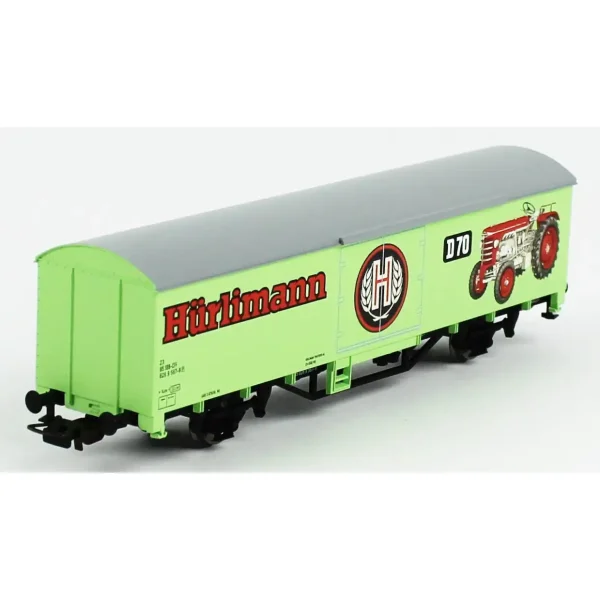 Piko 58799, 1/87 Hürlimann Traktoren Kapalı Kasa SBB 6.Dönem Yük Vagonu Modeli - Görsel 2