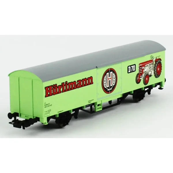 Piko 58799, 1/87 Hürlimann Traktoren Kapalı Kasa SBB 6.Dönem Yük Vagonu Modeli - Görsel 4