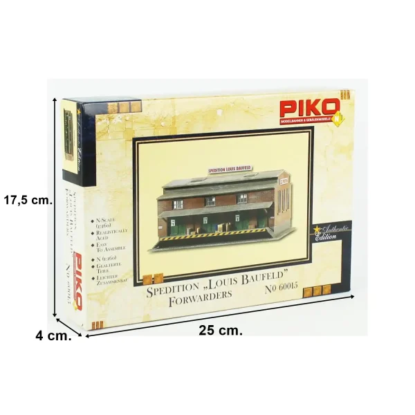 Piko 60015, 1/160 Louis Baufeld Nakliyat Ambarı Plastik Maketi - Görsel 4