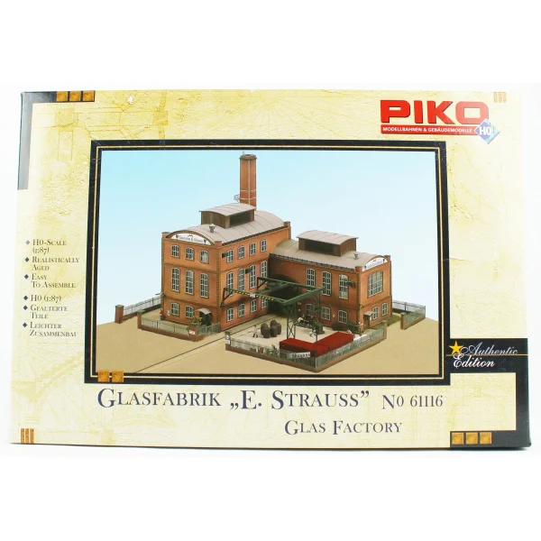 Piko 61116, 1/87 E.Strauss Cam Fabrikası Plastik Maketi