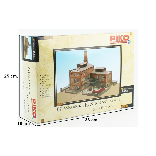 Piko 61116, 1/87 E.Strauss Cam Fabrikası Plastik Maketi - Görsel 3