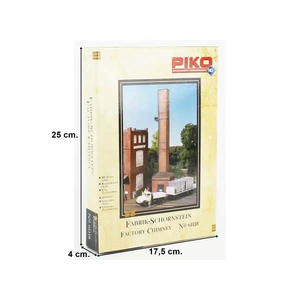 Piko 61118, 1/87 Cam Fabrikası Bacası Plastik Maketi - Görsel 4