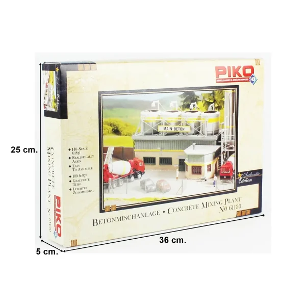 Piko 61130, 1/87 Beton Santralı Karıştırma Ünitesi Plastik Maketi - Görsel 4