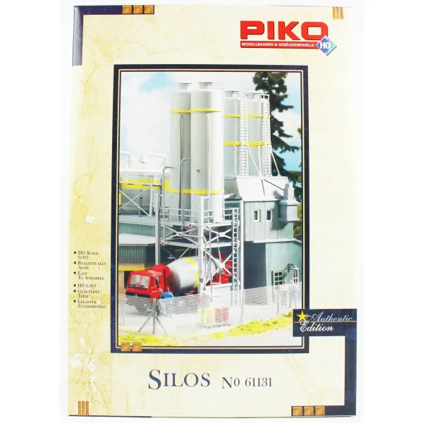 Piko 61131, 1/87 Beton Santralı Çimento Siloları Plastik Maketi