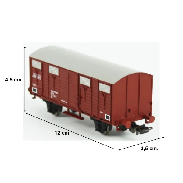 Piko 97155, 1/87 Kapalı Kasalı FS 4.Dönem Yük Vagonu Modeli - Görsel 5