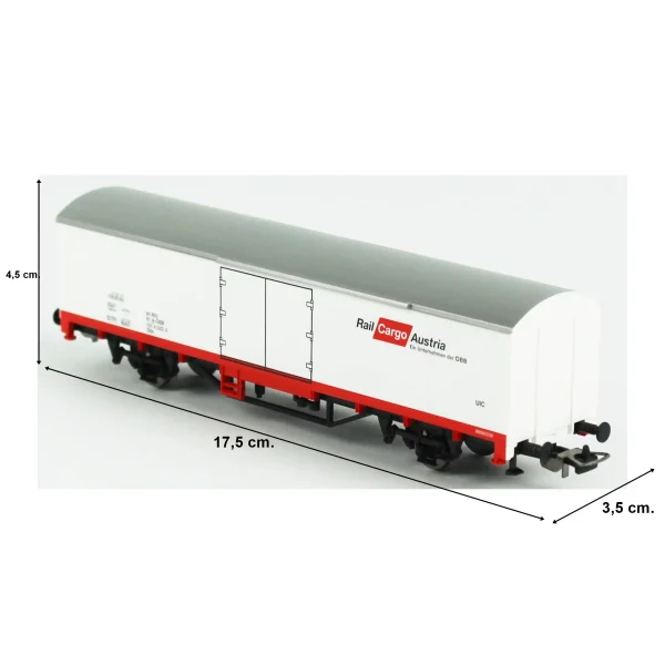 Piko PK98549B, 1/87 Kapalı Kasalı Rail Cargo Austria Yük Vagonu Modeli - Görsel 5