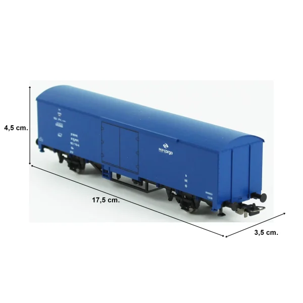 Piko PK98549C, 1/87 Kapalı Kasalı PKP Cargo Yük Vagonu Modeli - Görsel 5