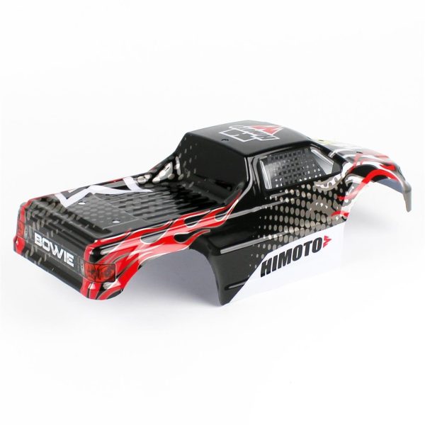 Himoto 31807 1/10 Ölçek, Monster Truck BOWIE Lexan Kaporta, Siyah-Kırmızı - Görsel 4