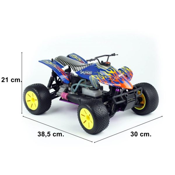 Himoto 4111 1/10 Ölçek, Monster ATV 4WD Off-Road, Nitrolu Motorlu, 2.4 Ghz. Uzaktan Kumandalı Model ATV - Görsel 5