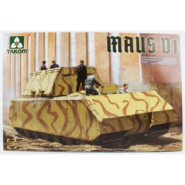 Takom 2049, 1/35 Alman Süper Ağır Tankı Maus V1 Plastik Maketi