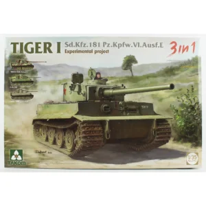 Takom 2192, 1/35 TIGER I Sd.Kfz.181 Pz.Kpfw.VI.Ausf.E Ağır Tankı (Experimental project 3 in 1) Plastik Maketi