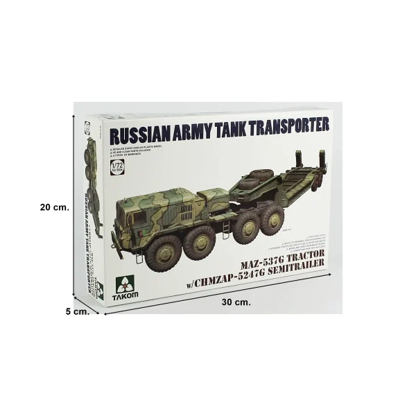 Takom 5004, 1/72 MAZ-537G Çekici ve CHMZAP-5247G Römorku Plastik Maketi - Görsel 5