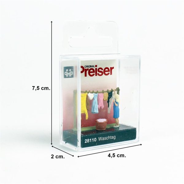 Preiser 28110, 1/87 Çamaşır Yıkama Günü Figürü - Görsel 3