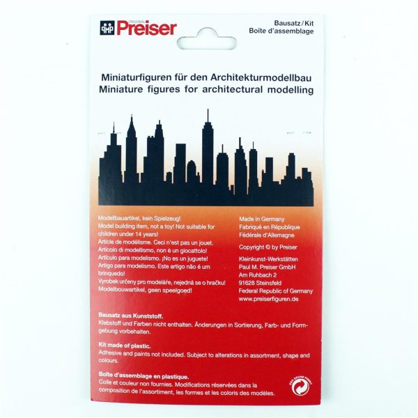 Preiser 80992, 1/200 Ayakta Duran İnsan Figürleri - Görsel 3