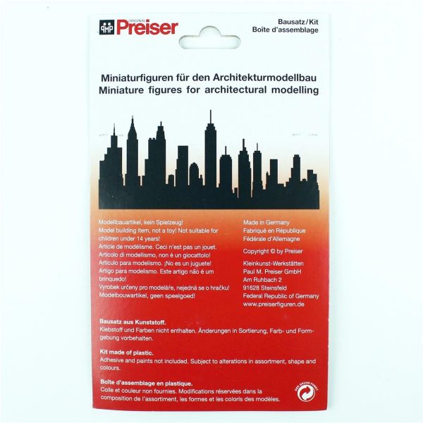Preiser 80993 1/200 Ayakta Duran Yolcu Figürleri - Görsel 3