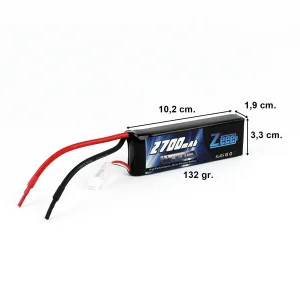 2S 7.4 Volt 2700 mAh 30C Lipo Pil, Zeee Power