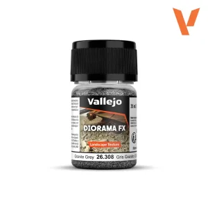 Vallejo 26308, 60 gr. Granite Grey 0.5 - 2.0 mm. Orta Taneli Yüzey Dokusu