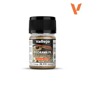 Vallejo 26319, 60 gr. Warm Orange 0.1 - 0.6 mm. Küçük Taneli Yüzey Dokusu