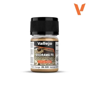 Vallejo 26320, 60 gr. Warm Orange 0.1 - 1.0 mm. Orta Taneli Yüzey Dokusu
