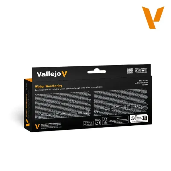 Vallejo 70263, 8x18 ml. Winter Weathering by Chema cabrero Boya Seti - Görsel 2