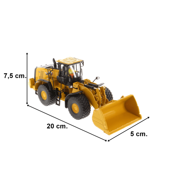 1/50 Cat 982 XE Tekerlekli Loder Diecast Model, Diecast Masters 85684 - Görsel 5