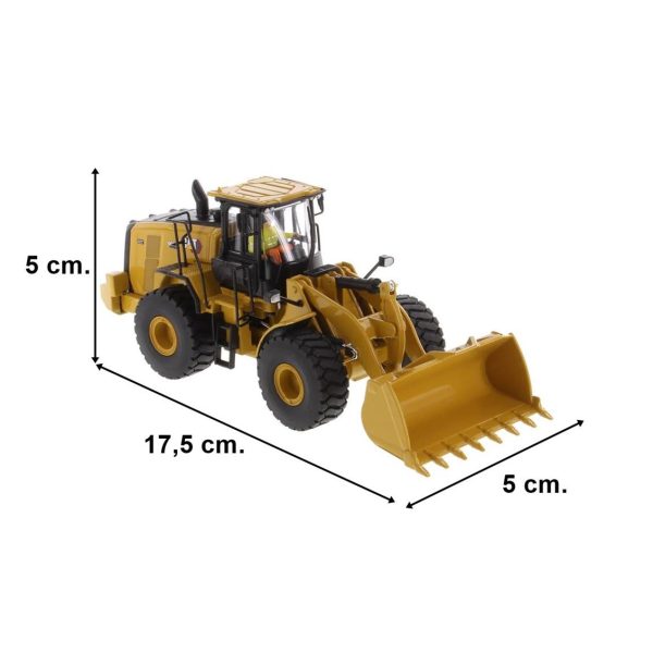 1/50 Cat 966 Tekerlekli Loder Diecast Model, Diecast Masters 85686 - Görsel 5