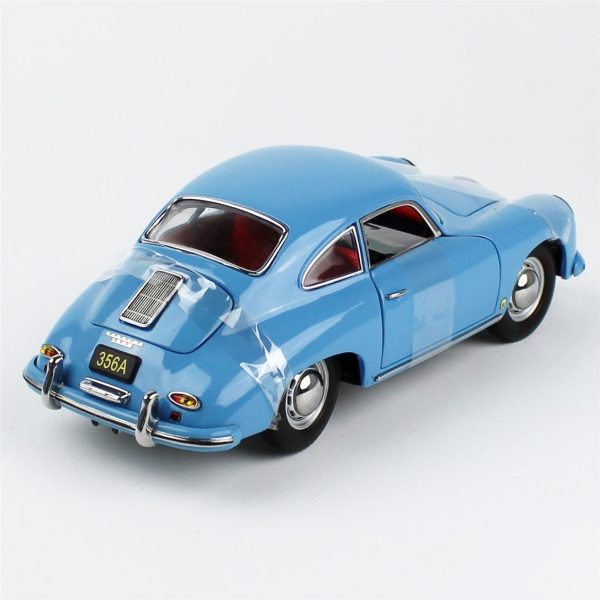 1/18 1957 Porsche 356A 1500 GS Carrera GT Parlak Mavi Diecast, Sunstar 1342 - Görsel 4