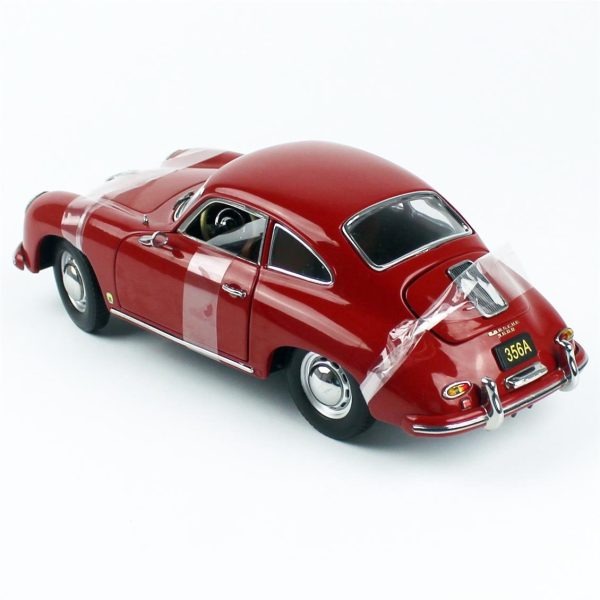 1/18 1957 Porsche 356A 1500 GS Carrera GT Polyantha Kırmızı Diecast, Sunstar 1350 - Görsel 3