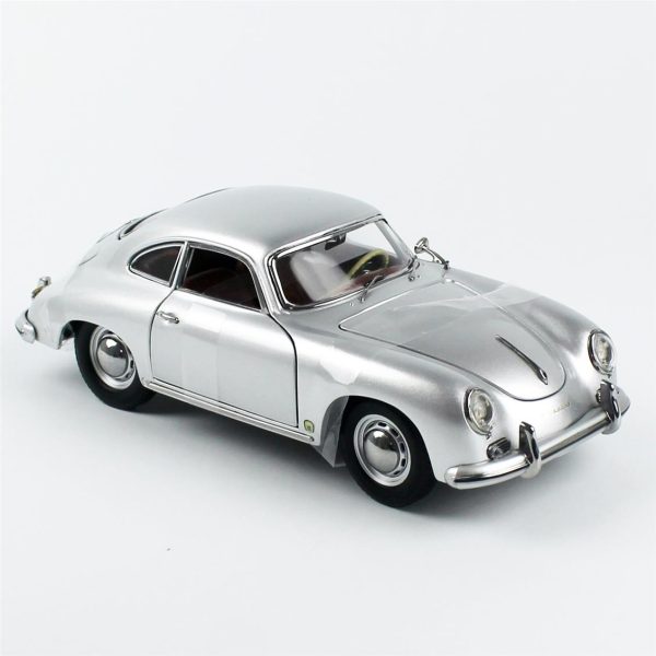 1/18 1957 Porsche 356A 1500 GS Carrera GT Gümüş Metalik Diecast