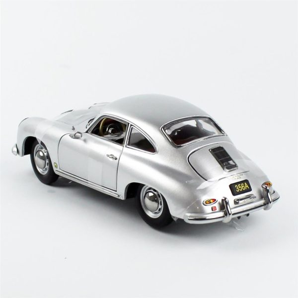 1/18 1957 Porsche 356A 1500 GS Carrera GT Gümüş Metalik Diecast, Sunstar 1351 - Görsel 3