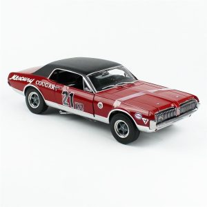 1/18 1967 Mercury Cougar Racing-21 Marty Beaulieu Kırmızı Diecast