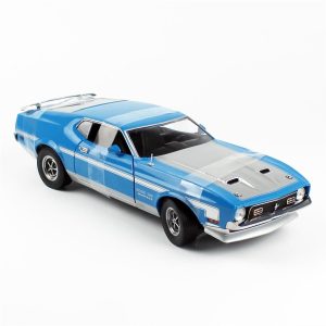 1/18 1971 Ford Mustang BOSS 351 Mavi Diecast