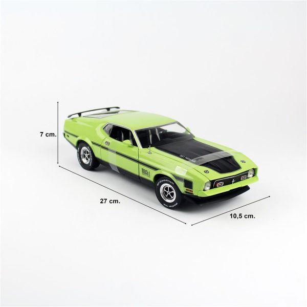 1/18 1971 Ford Mustang BOSS 351 Limon Diecast, Sunstar 3638 - Görsel 5