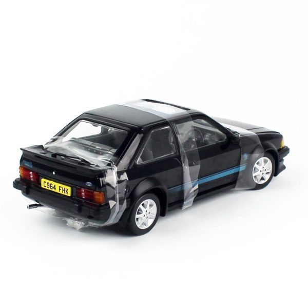 1/18 1984 Ford Escort RS Turbo Siyah Diecast, Sunstar 4964 - Görsel 4