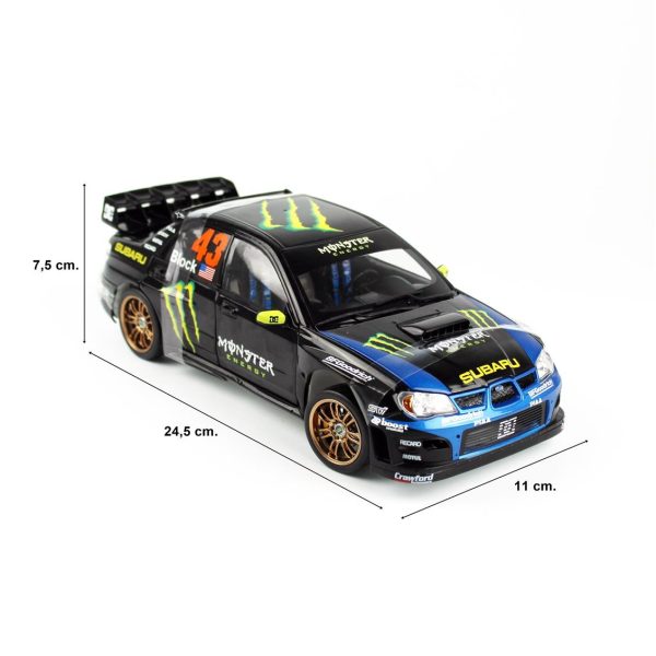 1/18 Subaru Impreza WRC06 Ken Block Gymkhana 2008 Diecast, Sunstar 5582R - Görsel 5
