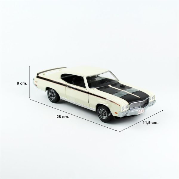 1/18 1970 Buick GSX Beyaz Diecast, Sunstar 5701 - Görsel 5
