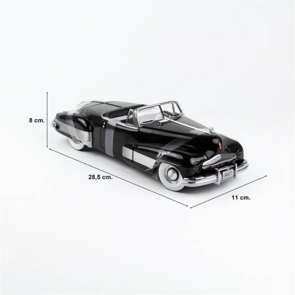1/18 1938 Buick Y-Job Siyah Diecast, Sunstar 5731 - Görsel 5