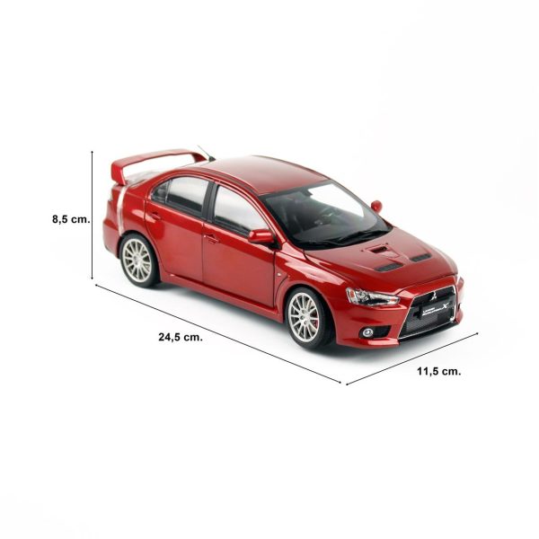1/18 Mitsubishi Lancer Evolution X Kırmızı Metalik Diecast, Sunstar 5822 - Görsel 5