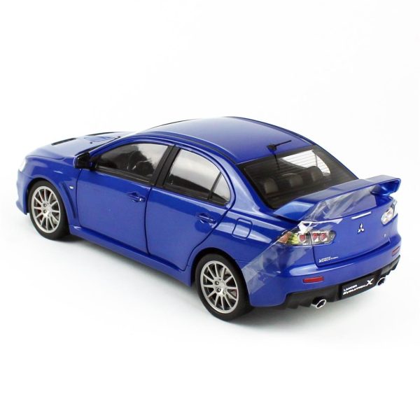 1/18 Mitsubishi Lancer Evolution X Mavi Metalik Diecast, Sunstar 5823 - Görsel 3