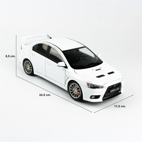 1/18 Mitsubishi Lancer Evolution X Beyaz Diecast, Sunstar 5824 - Görsel 5