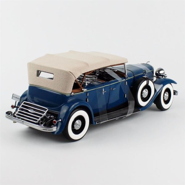 1/18 1932 Ford Lincoln KB Top Up Dido Mavi Diecast, Sunstar 6169 - Görsel 4