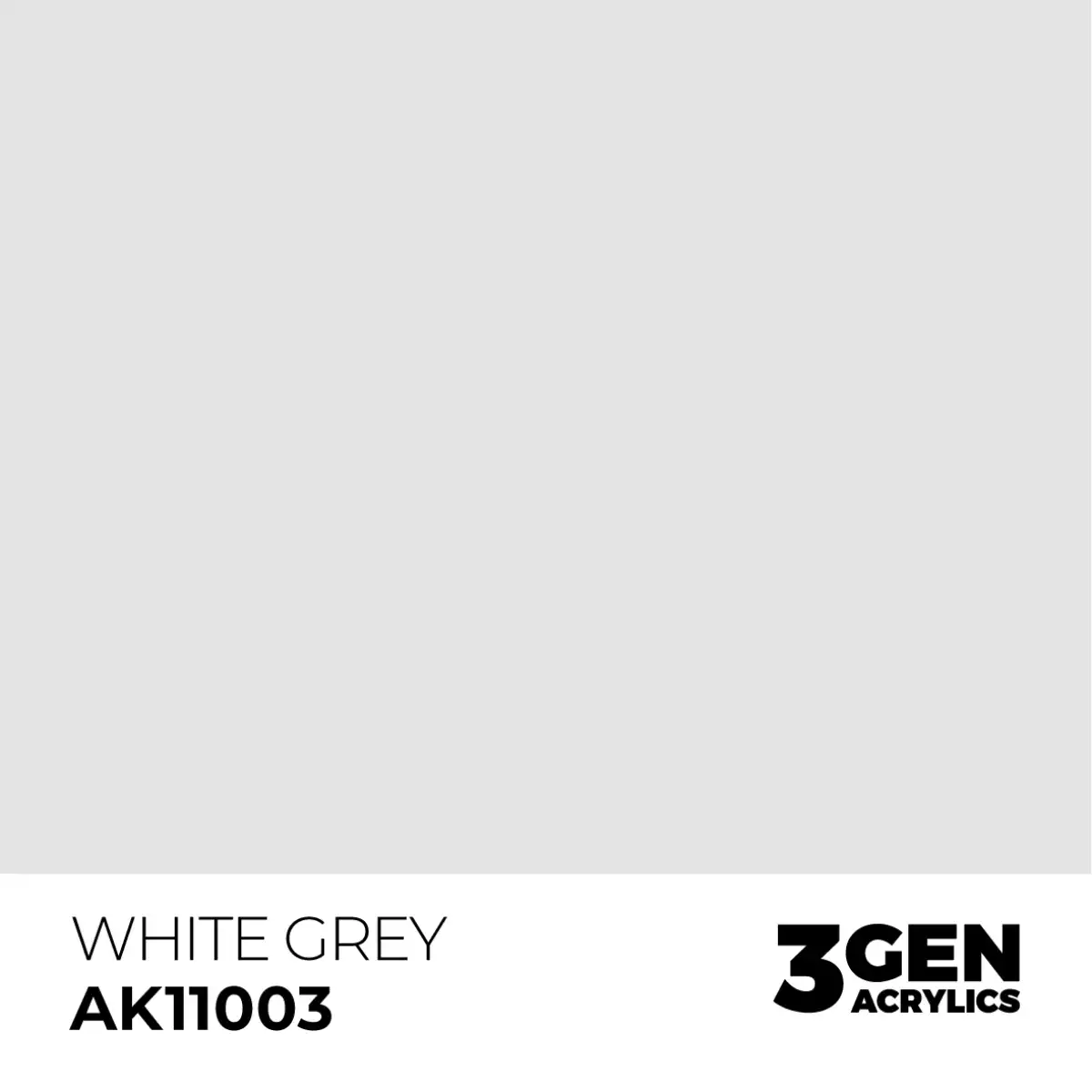 AK Interactive 11003, 17 ml. 3GEN White Grey maket boyası - Görsel 2