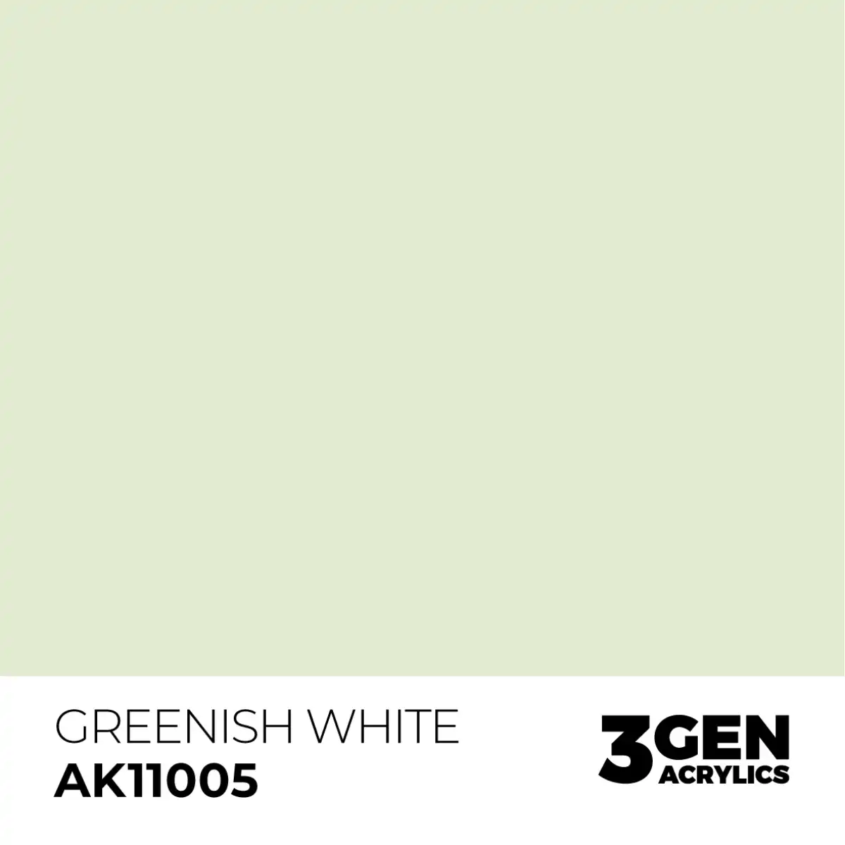 AK Interactive 11005, 17 ml. 3GEN Greenish White maket boyası - Görsel 2