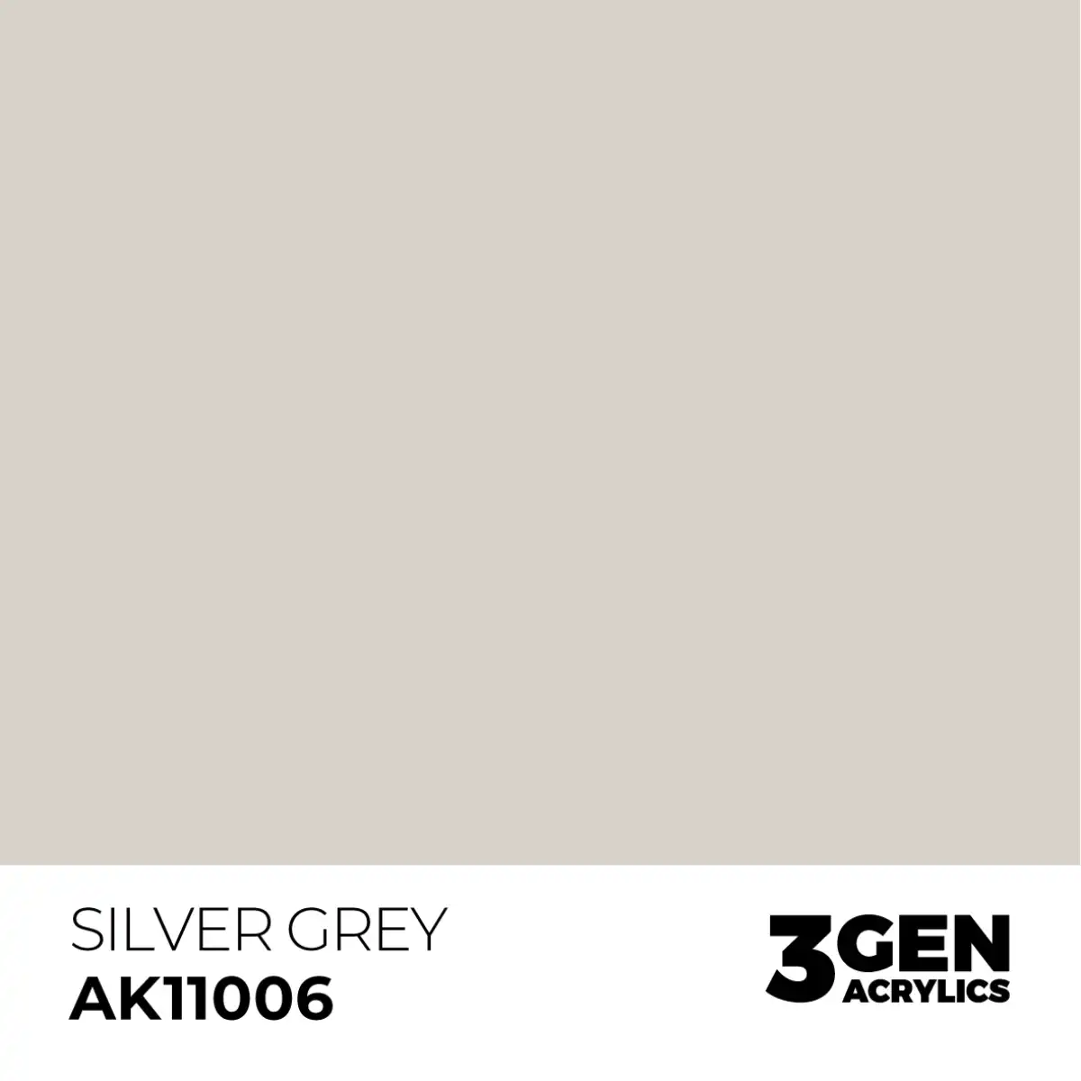 AK Interactive 11006, 17 ml. 3GEN Silver Grey maket boyası - Görsel 2
