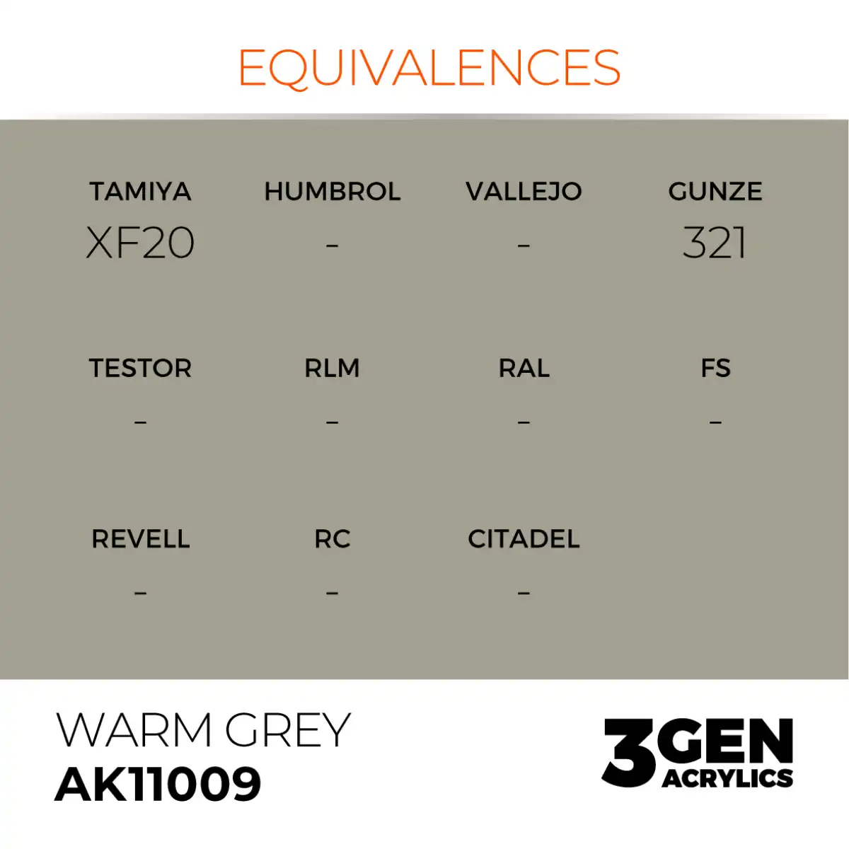 AK Interactive 11009, 17 ml. 3GEN Warm Grey maket boyası - Görsel 3