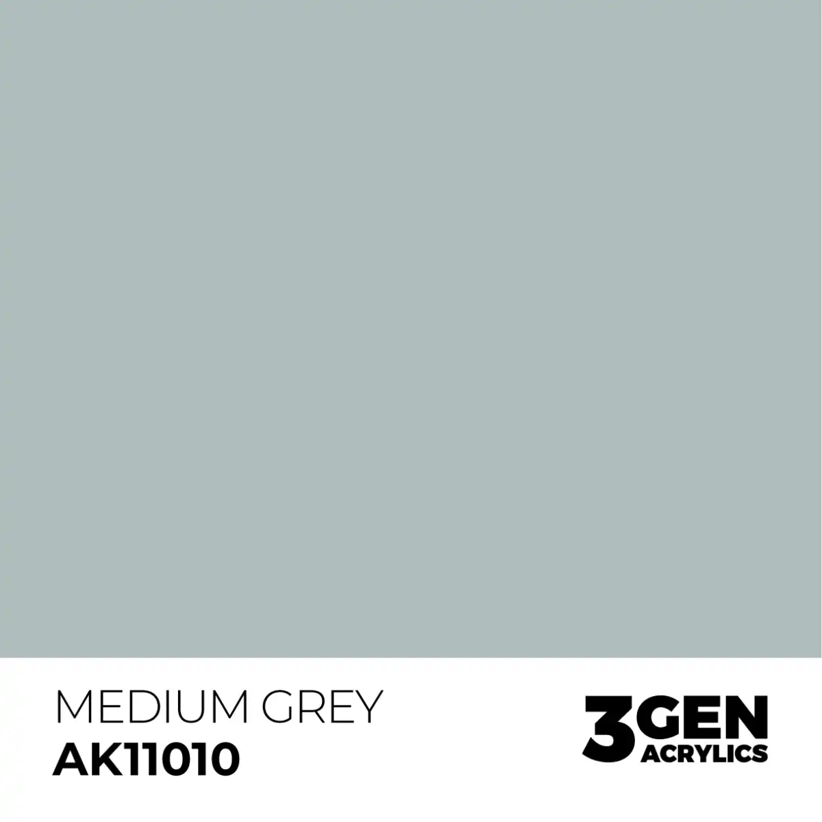 AK Interactive 11010, 17 ml. 3GEN Medium Grey maket boyası - Görsel 2