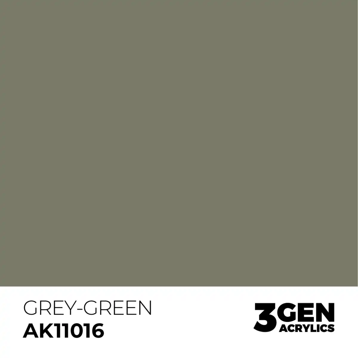 AK Interactive 11016, 17 ml. 3GEN Grey-Green maket boyası - Görsel 2